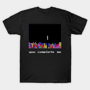 Funny Tetris Design - You complete me - Valentine's Day Gift T-Shirt